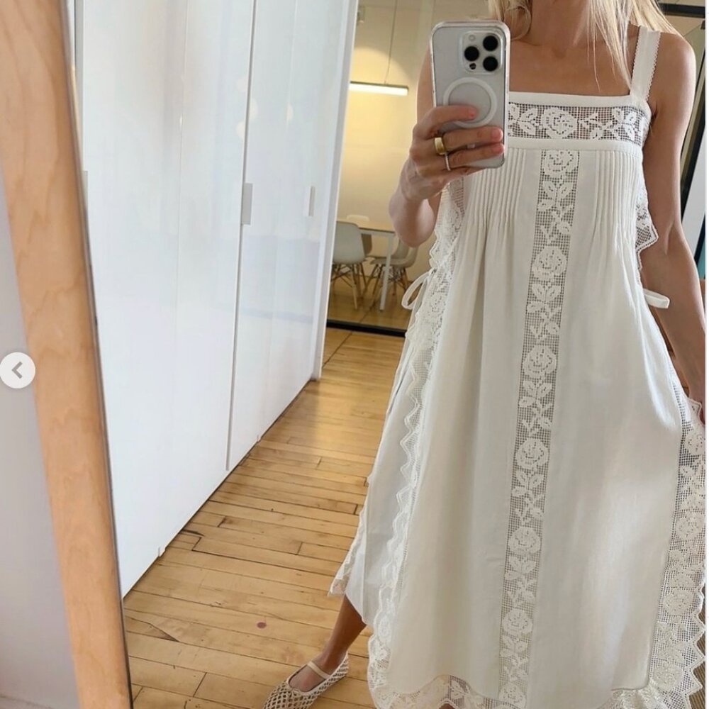 Poppy Lace Trim Dress Size 00